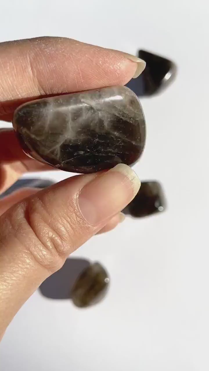 Smoky Quartz Tumble Stone | Smoky Quartz Crystal | Crystals for Grounding | Crystal Healing | Tumbled Crystals |Pocket Crystals|Root Chakra