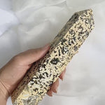 LARGE Druzy Ocean Jasper Tower | Sea Jasper Tower | Beautiful Yellow and Green Sea Jasper with Druzy Caves