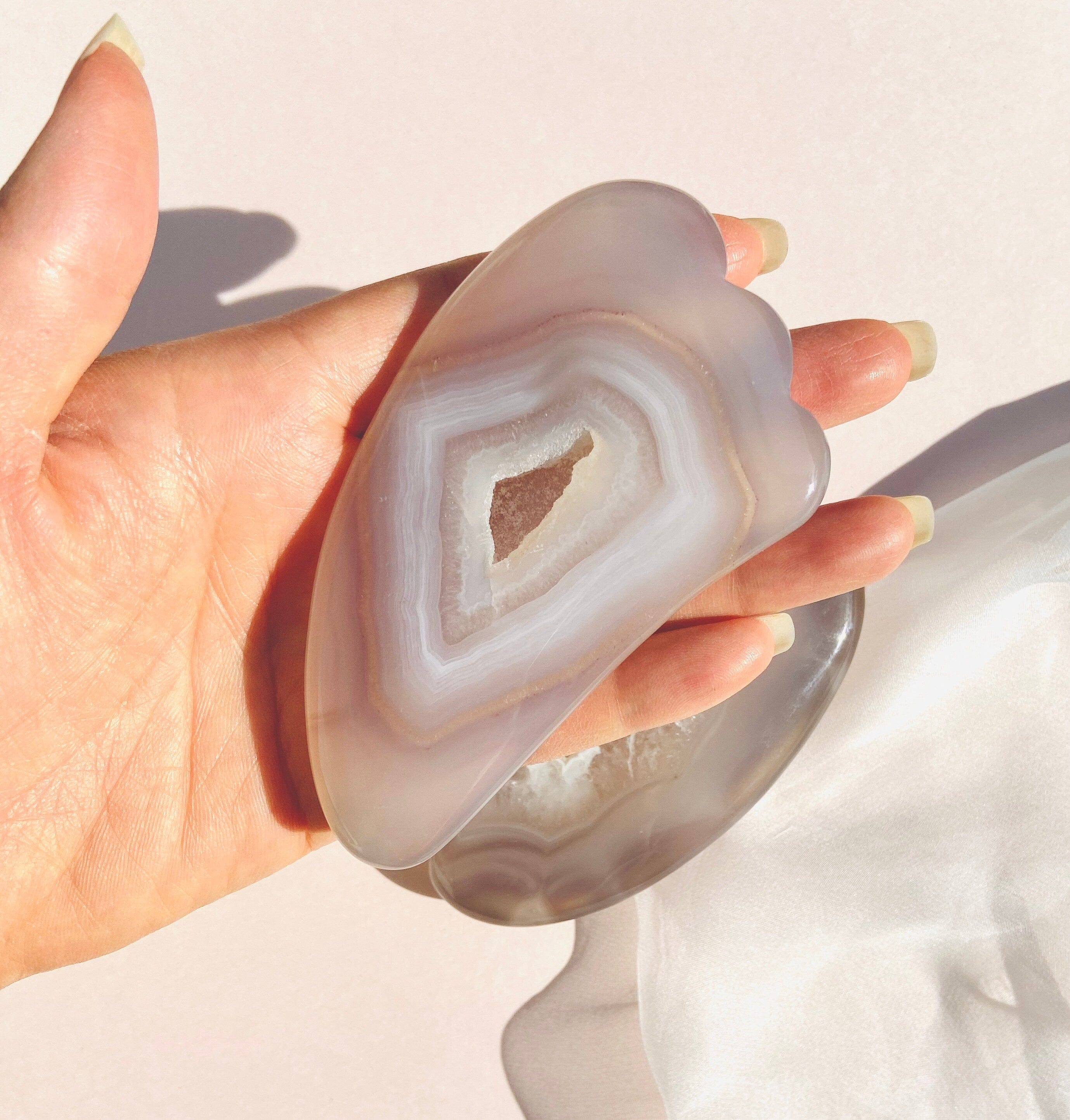Esté Crystals crystal Druzy Agate Gua Sha Stone
