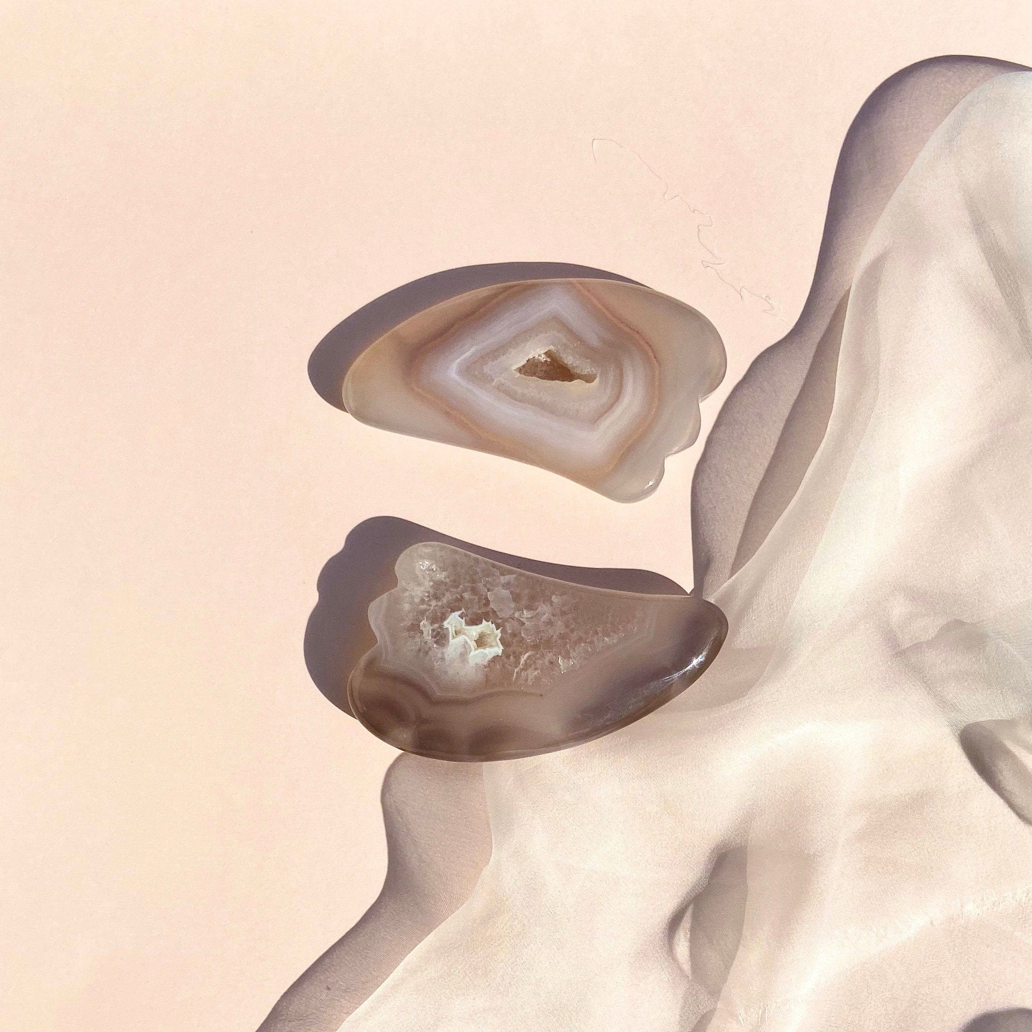 Esté Crystals crystal Druzy Agate Gua Sha Stone