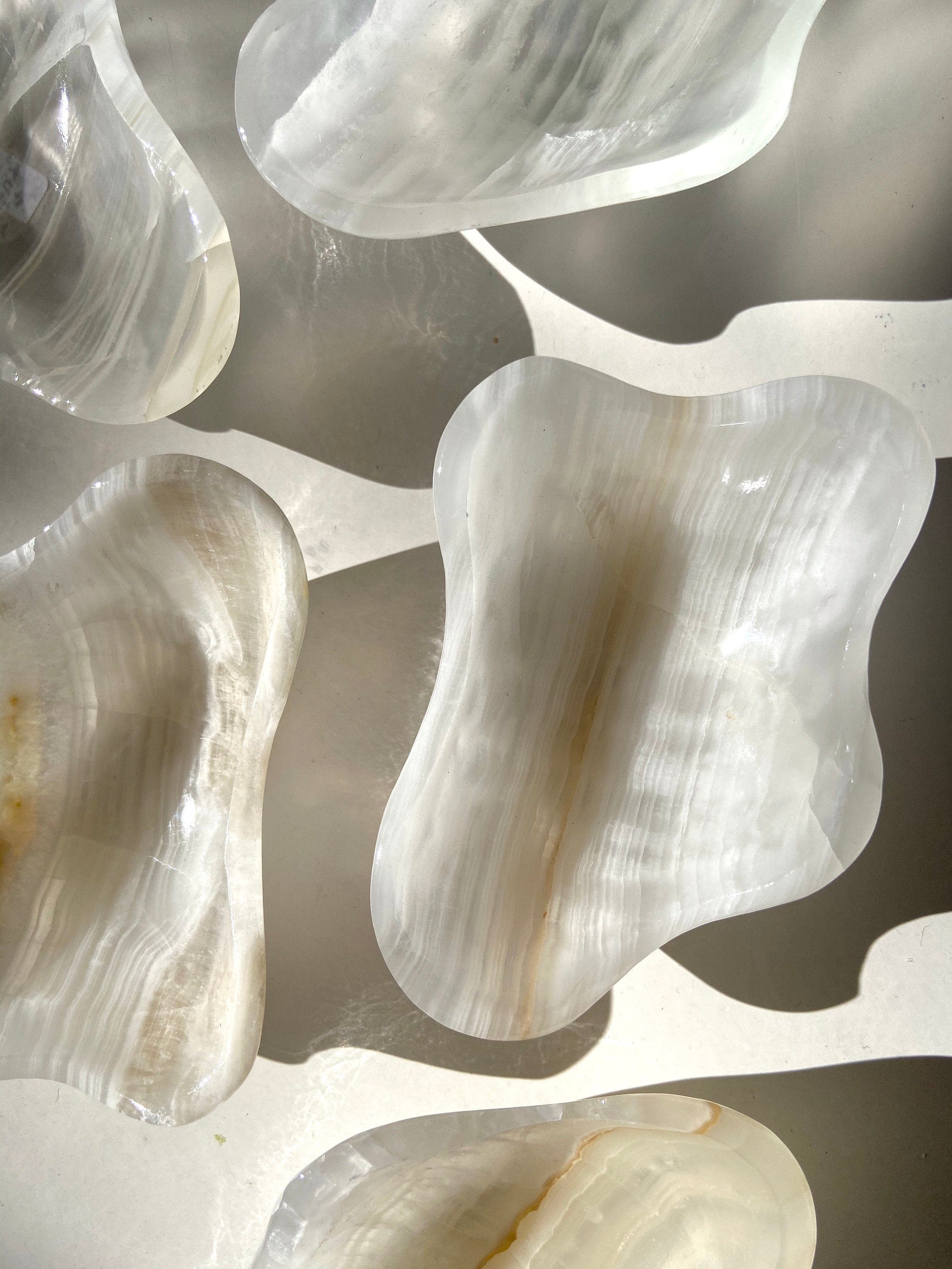 Esté Crystals crystal White Onyx Trinket Crystal Bowls