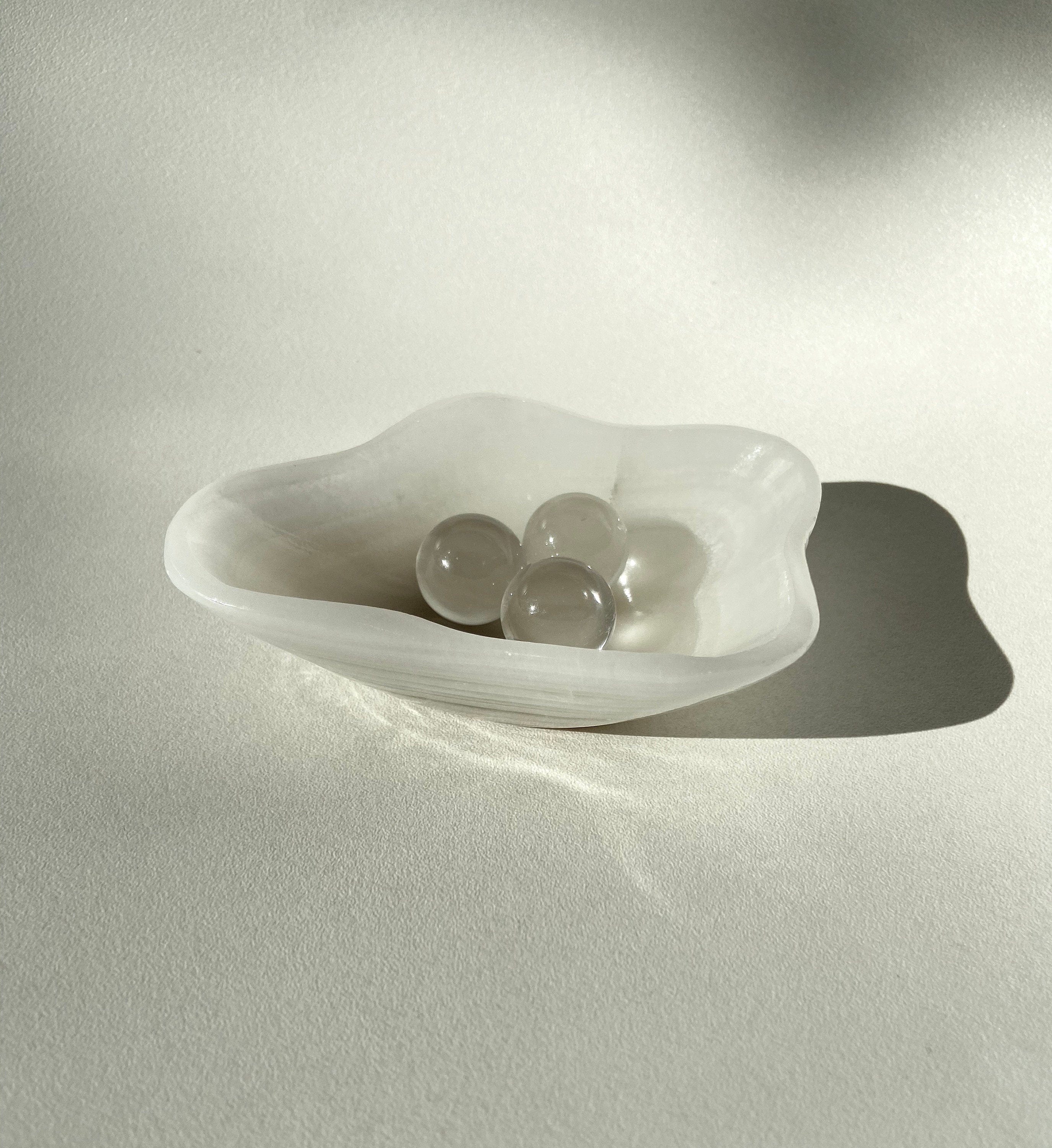 Esté Crystals crystal White Onyx Trinket Crystal Bowls